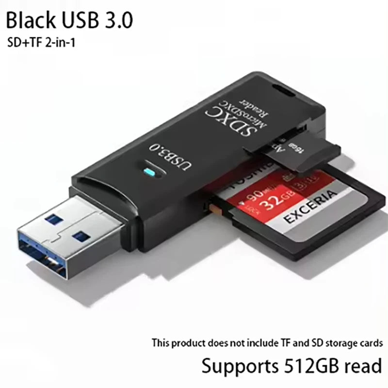 USB 3.0 Card Reader – SD & Micro SD Adapter