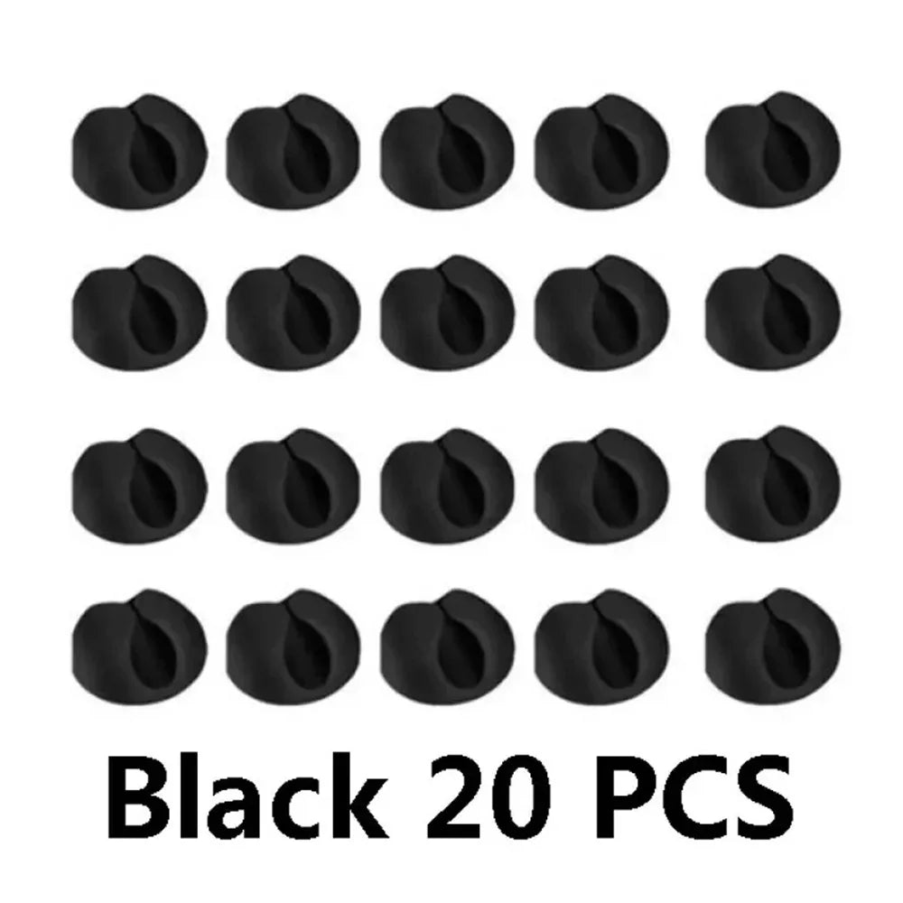 Silicone Cord Clips & Cable Winder – 20 Pack
