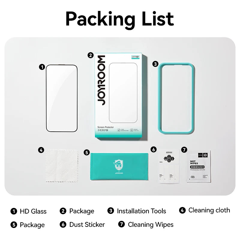 Tempered Glass Screen Protector for iPhone 17/16/15/14/13/12