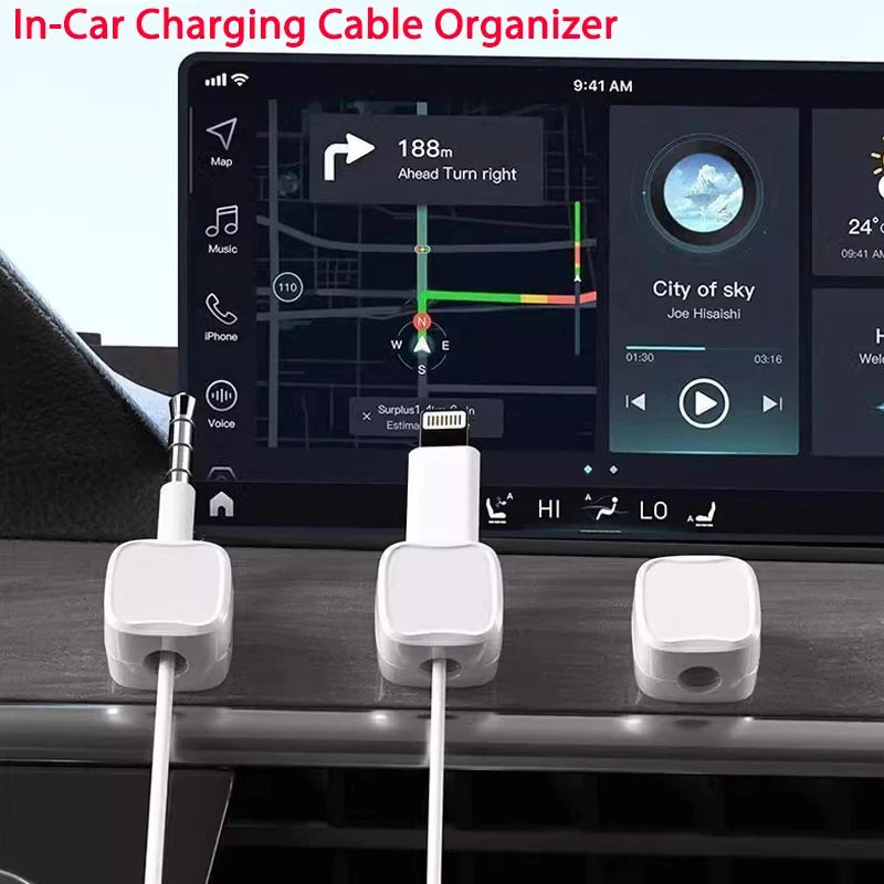 Magnetic Cable Clips & Holder