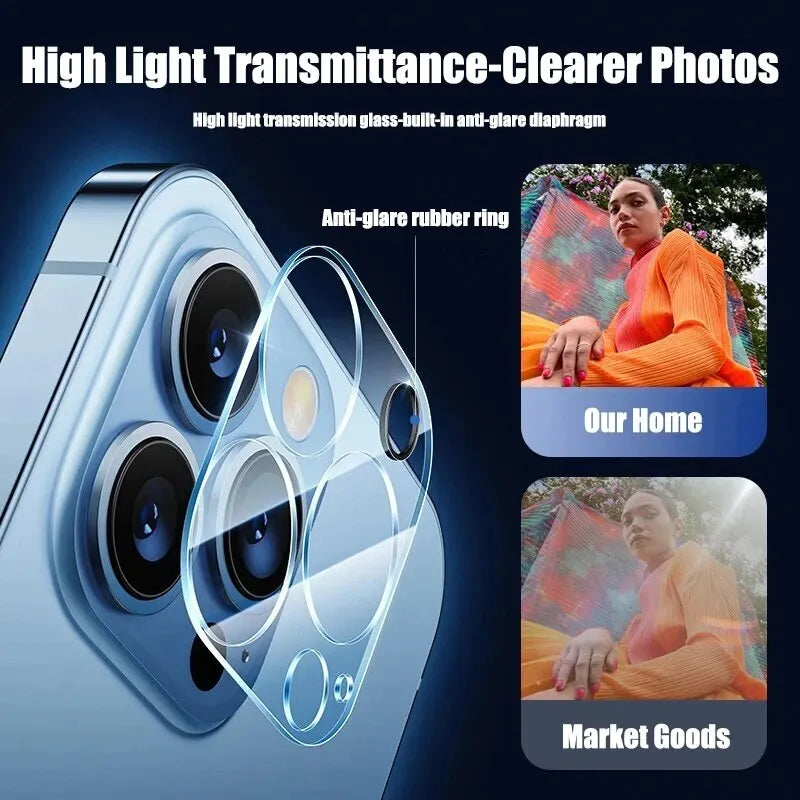 HD Back Camera Glass Protector for iPhone – 4 Pack
