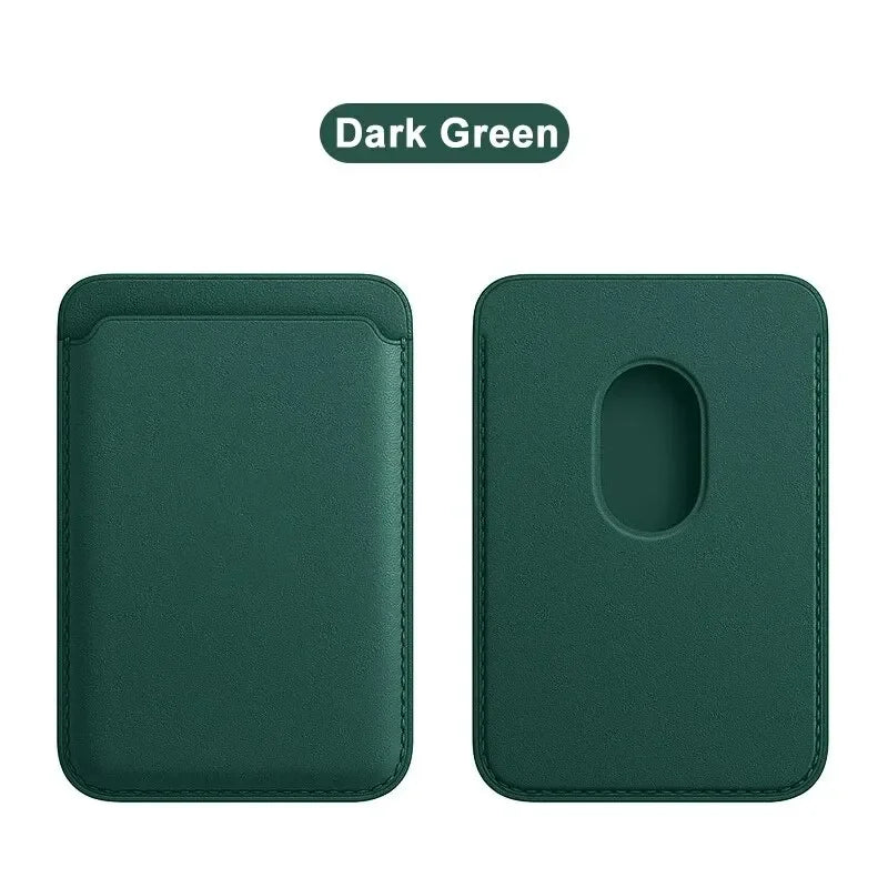 For Magsafe Magnetic Leather Wallet Case For iPhone  17 16 15 14 13 12 11 8  Samsung Huawei Card Holder with Magnet Covers