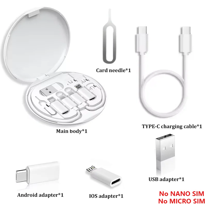 Multi USB Charging Adapter Kit – USB-C, Lightning & Micro USB