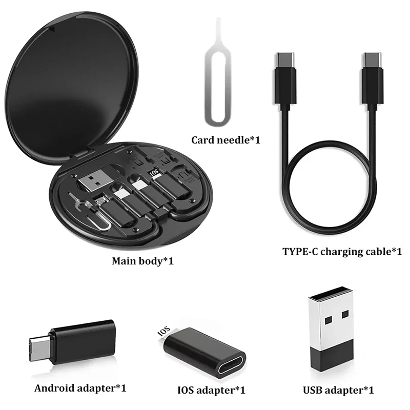 Multi USB Charging Adapter Kit – USB-C, Lightning & Micro USB