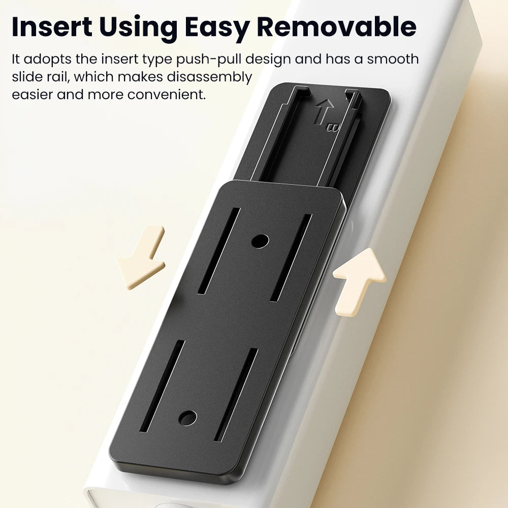 Self-Adhesive Power Socket Strip Holder – No-Drill Wall Mount for Kitchen, Home & Office
