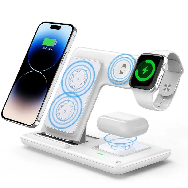 Foldable 3-in-1 Wireless Charging Station