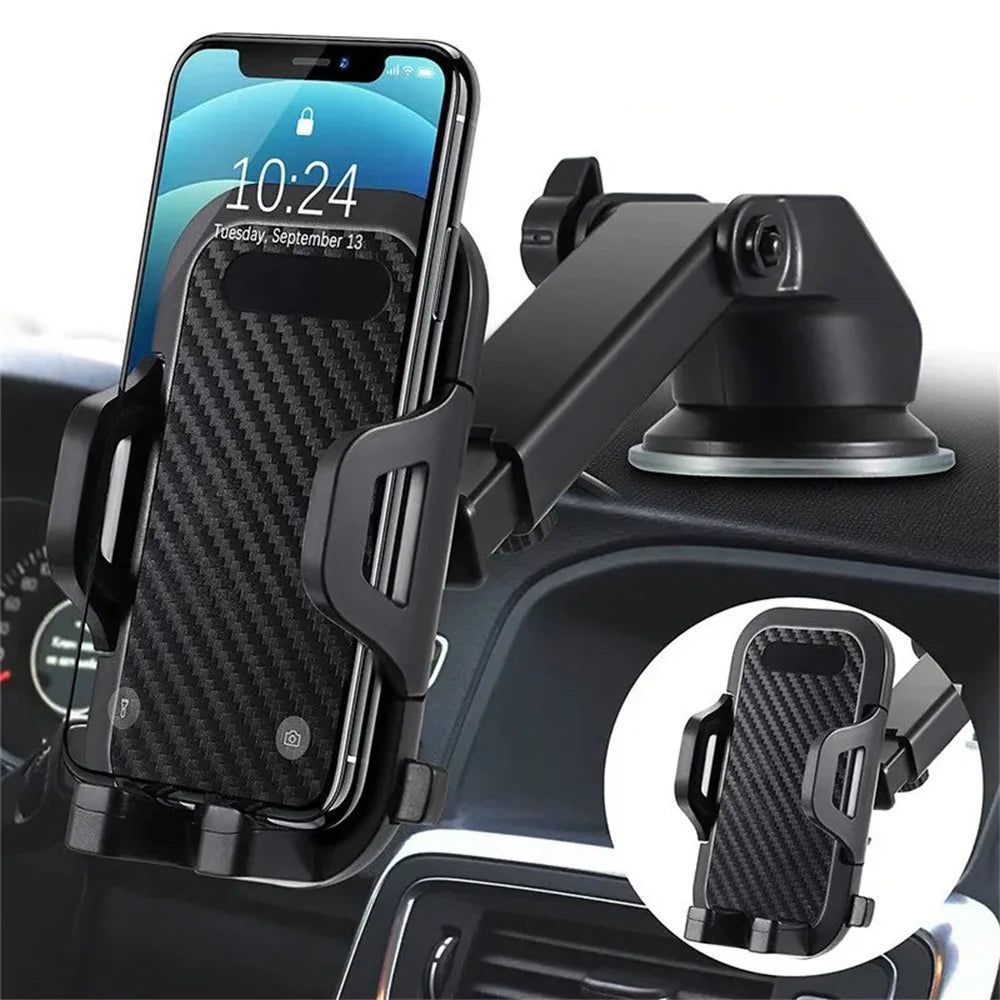 360° Rotatable Car Phone Holder – Windshield & Air Vent Mount