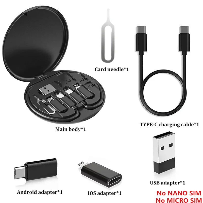 Multi USB Charging Adapter Kit – USB-C, Lightning & Micro USB