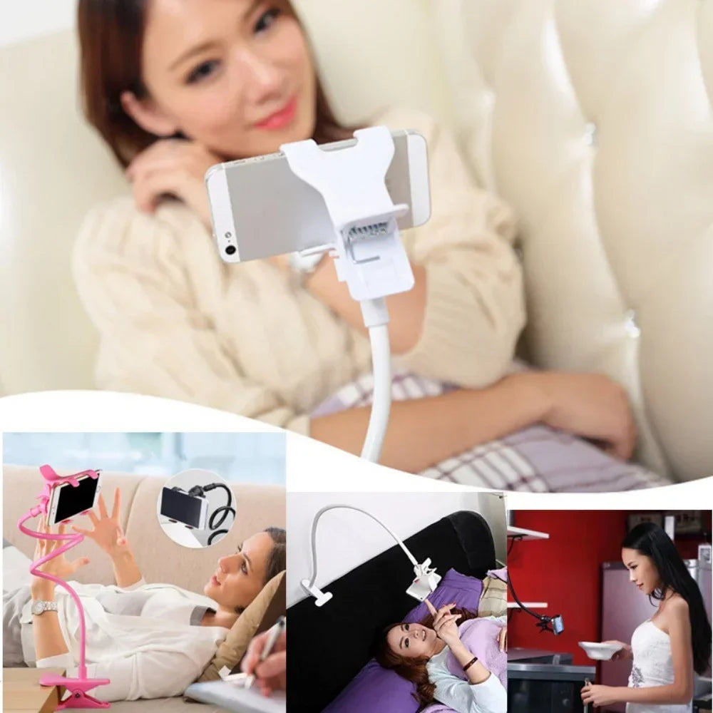 Adjustable Long Arm Phone Stand – Universal Desk & Bedside Mount