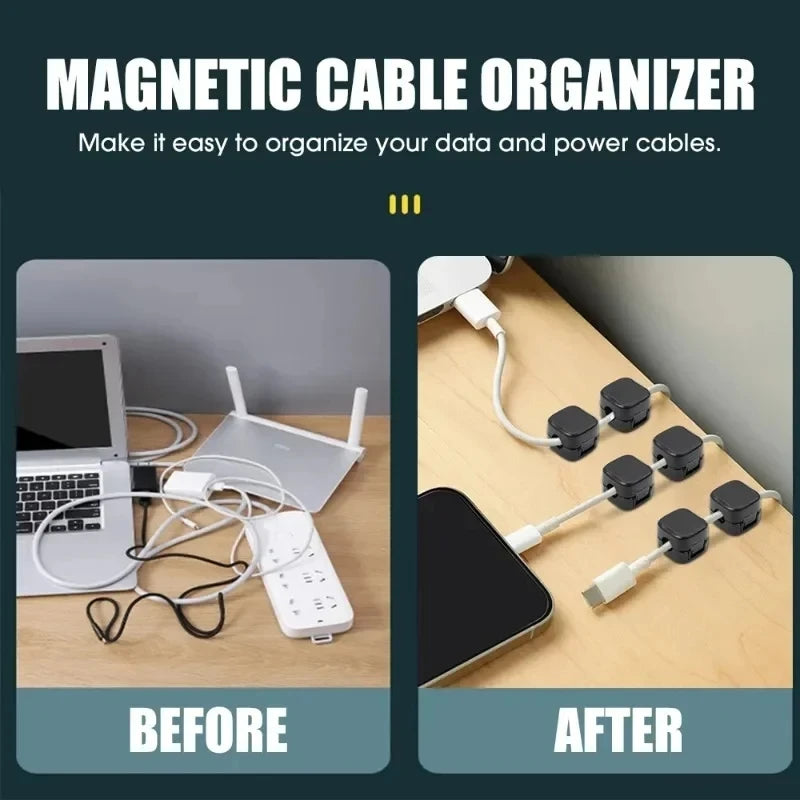 Magnetic Cable Clips & Holder